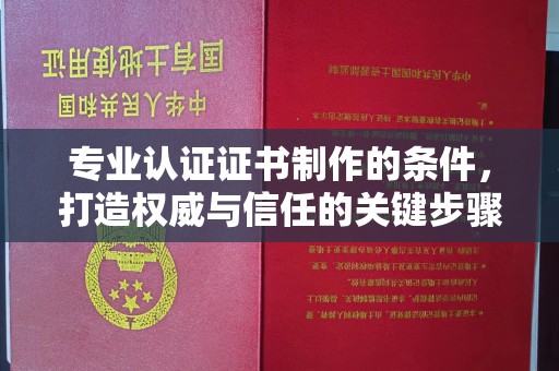 五大连池专业认证证书制作的条件，打造权威与信任的关键步骤